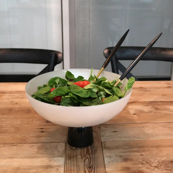 Glass Bowl On Black Base