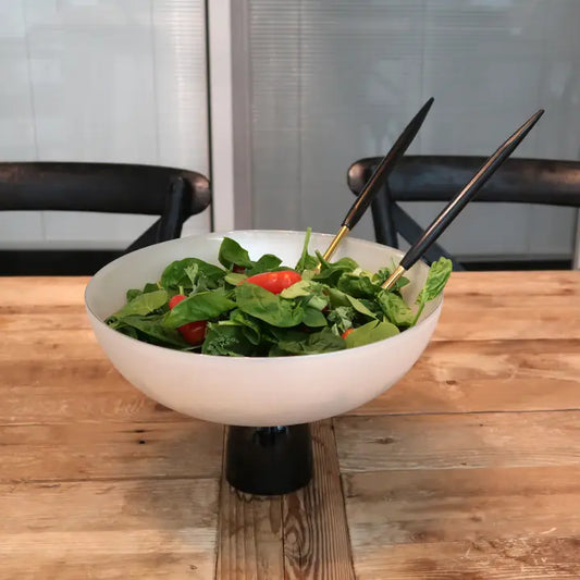 Glass Bowl On Black Base