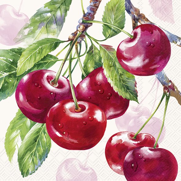 Lunch Napkins - Cherry Fruits