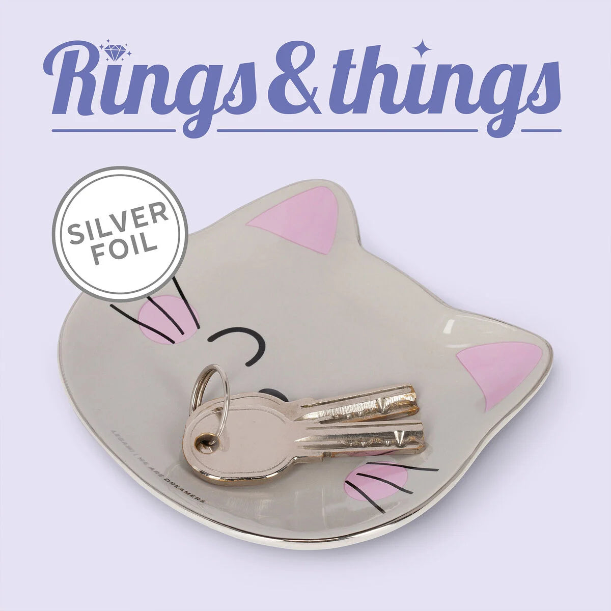 Ceramic Cat Trinket Tray