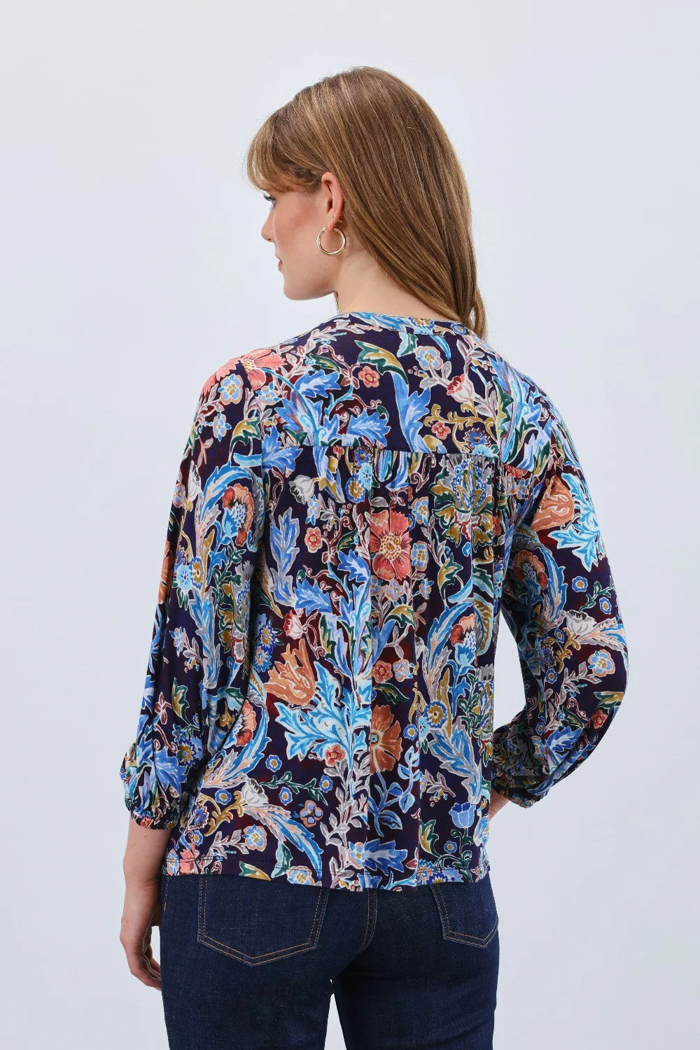 FDJ Embellished Neck Top