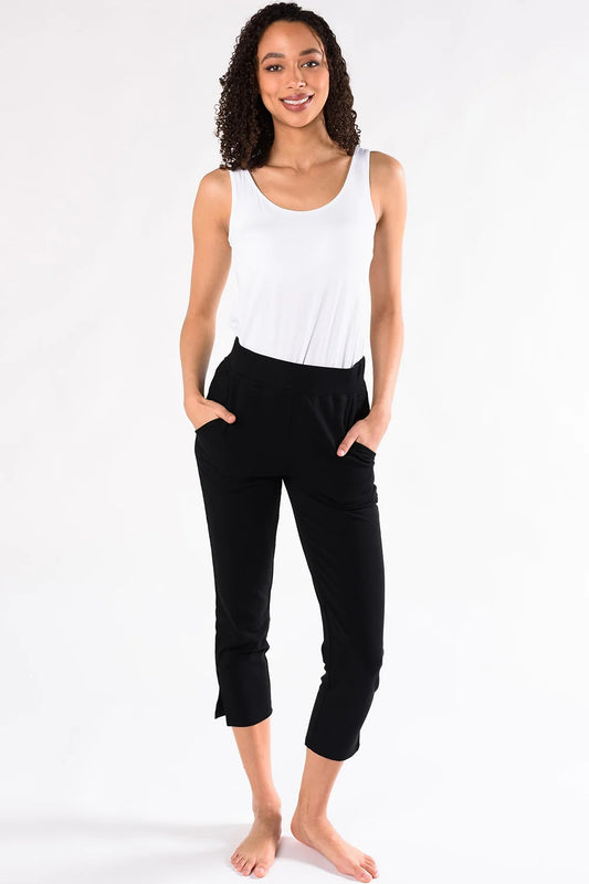 Rochelle Side Slit Capri