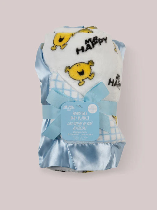 Mr. Happy Reversible Baby Blanket