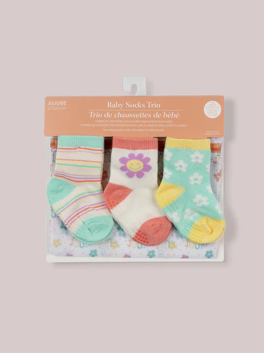 Baby Sock Trio Bounjour
