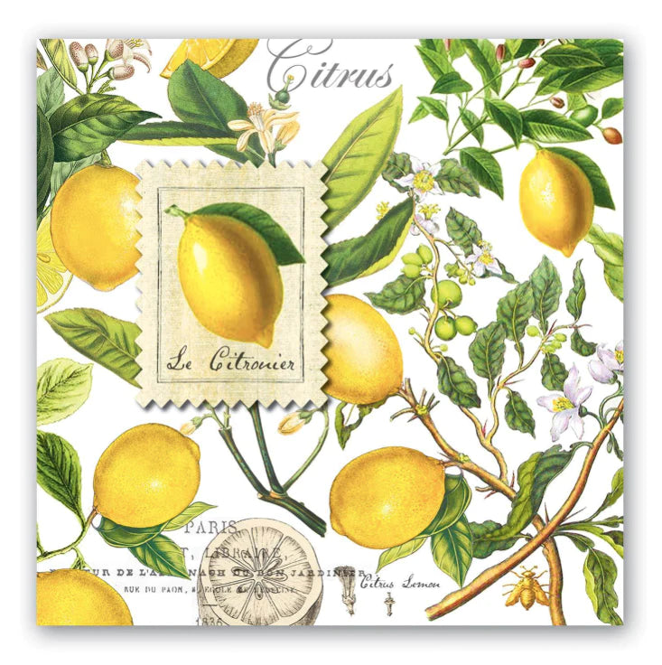 Michel Design Works Lemon Basil Luncheon Napkin