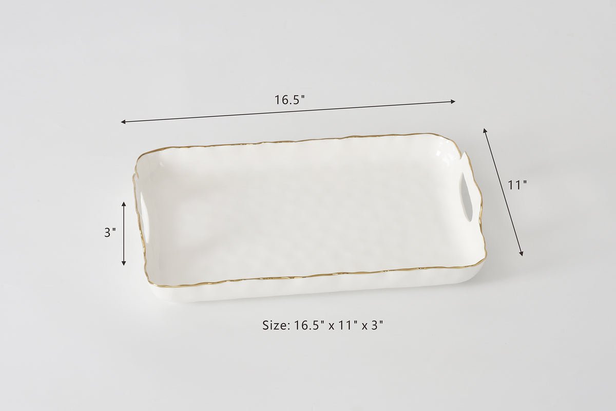 Pampa Bay Portofino Rectangular Tray W/ Handles