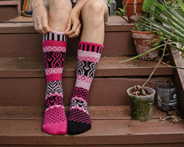Solmate Crew Socks - Pinktober