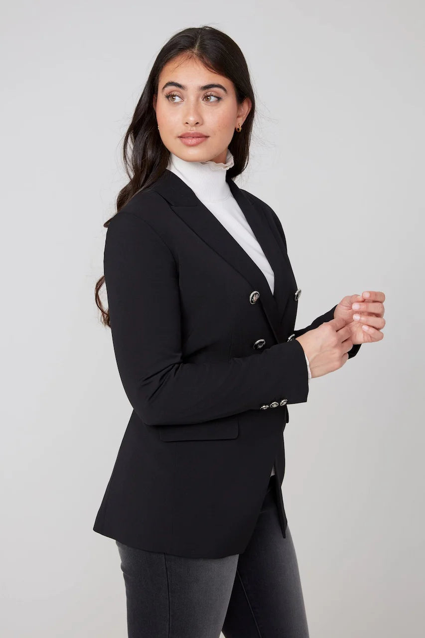 Renuar Mixed Material Hoodie Blazer