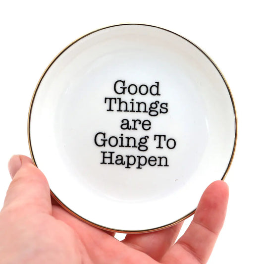 Trinket Tray Good Things 22K Gold