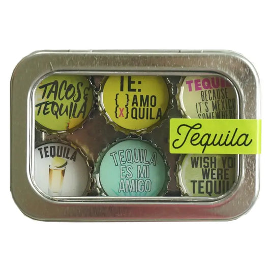 Set of 6 Tequila Magnet Set