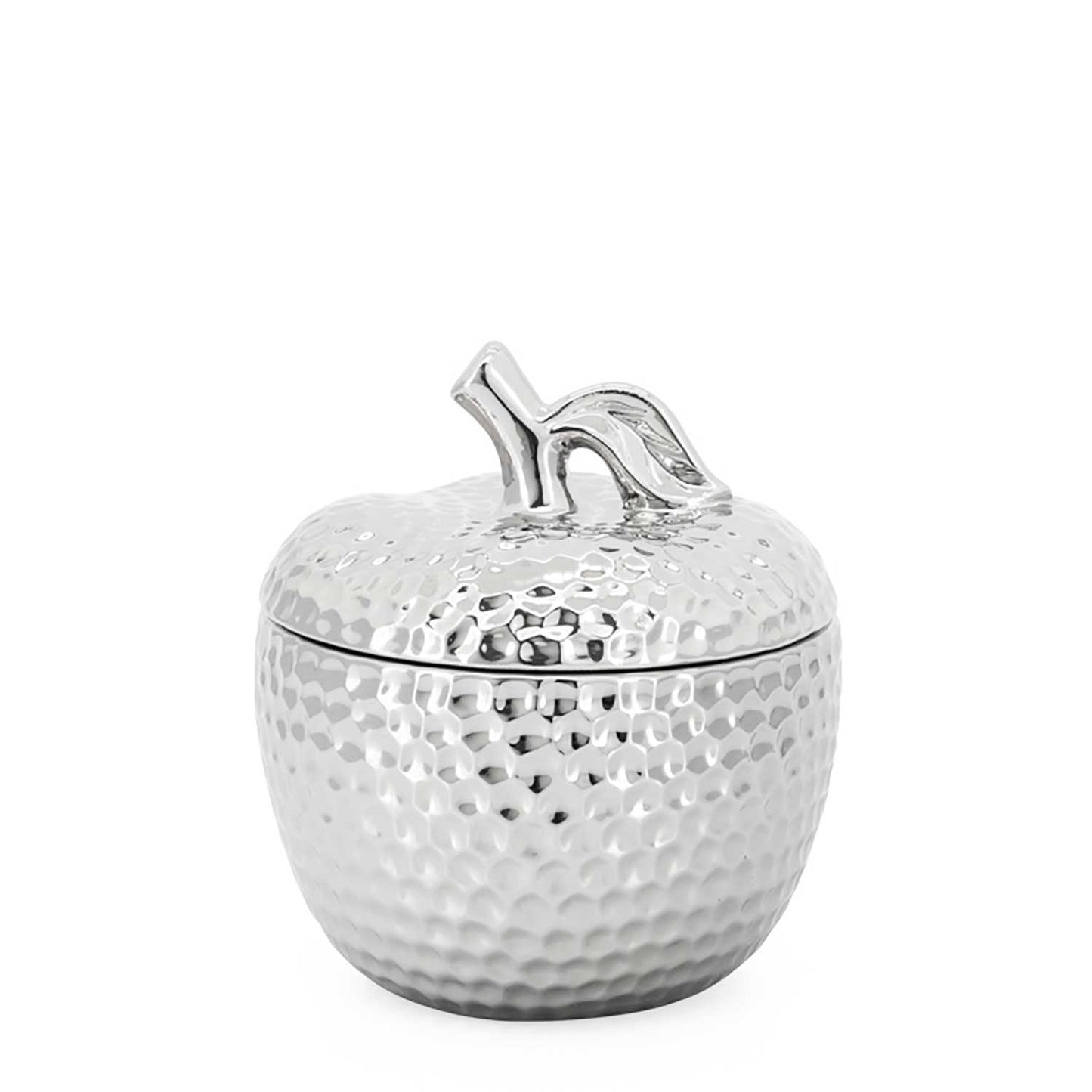 Hammered Ceramic Apple Canister
