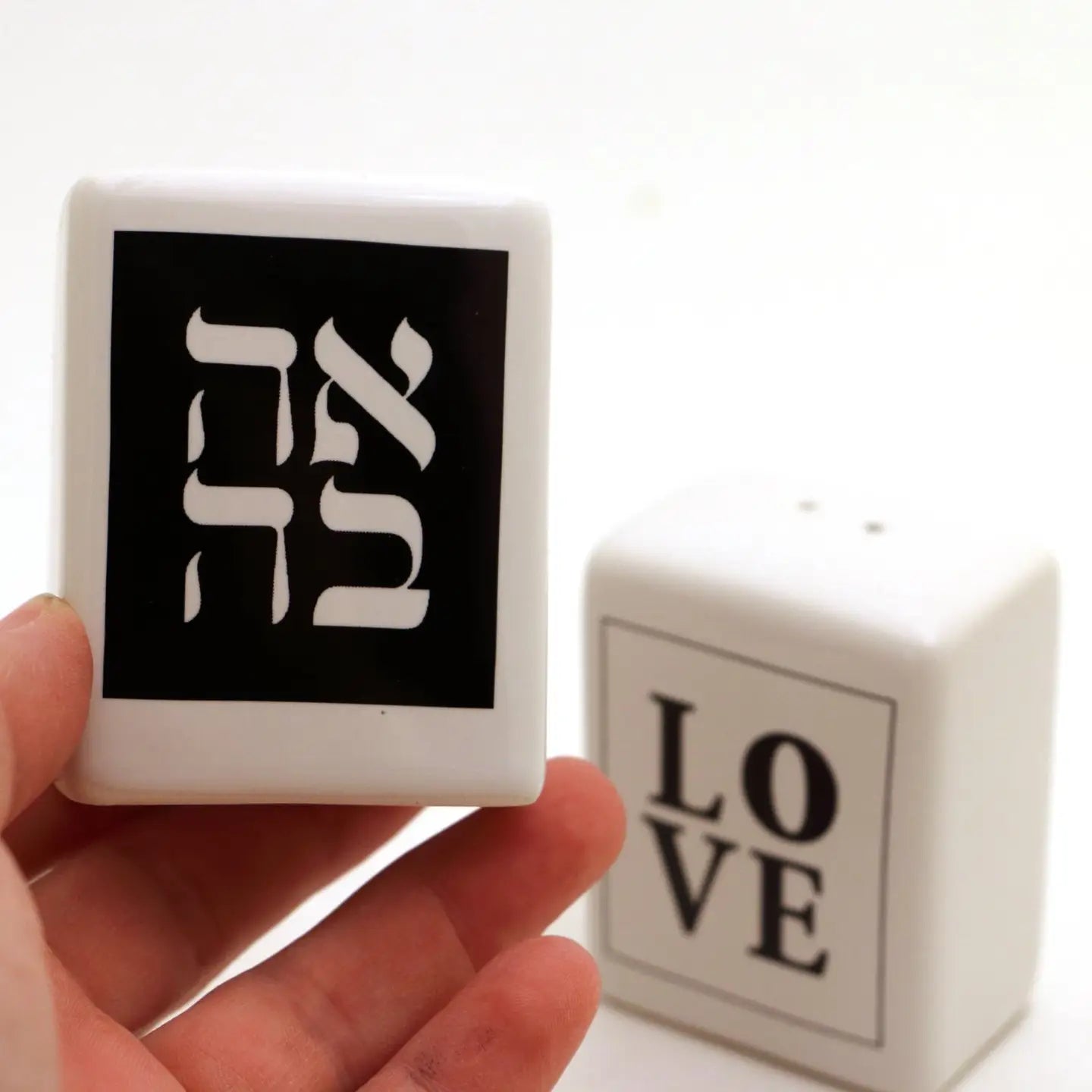 Ahava/Love Salt & Pepper