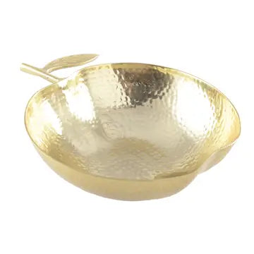 Hammered Golden Apple Dish