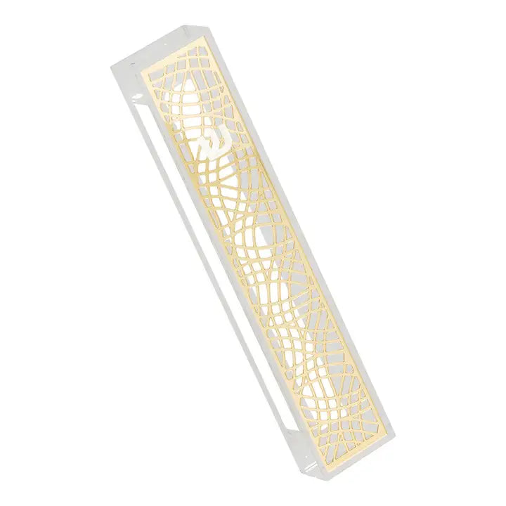 Clear Gold Mezuzah Case