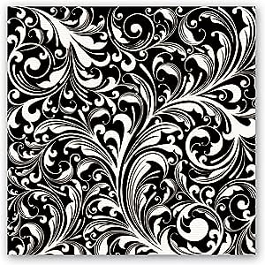 Michel Design Works Black Florentine Cocktail Napkin