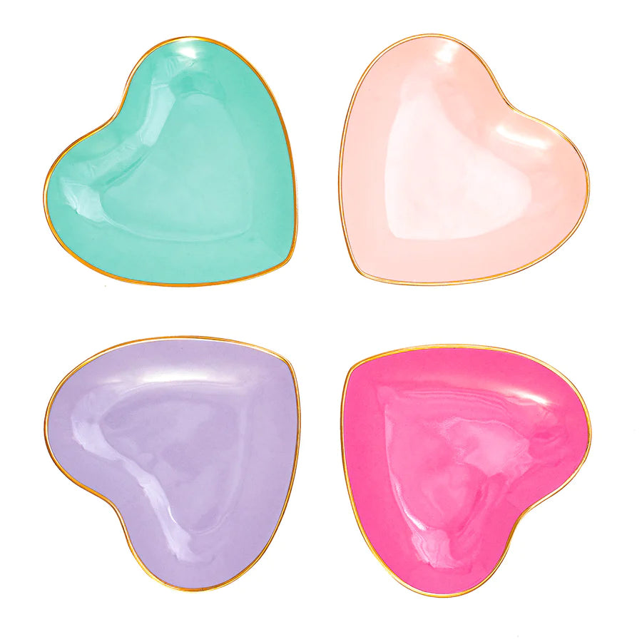 Darling Heart Plates Set of 4