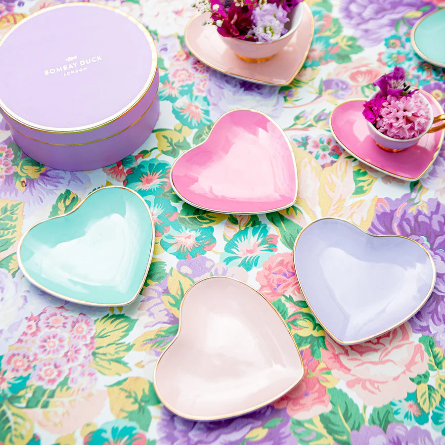 Darling Heart Plates Set of 4