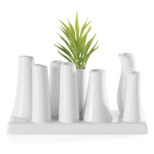 White Tube Bud Vase