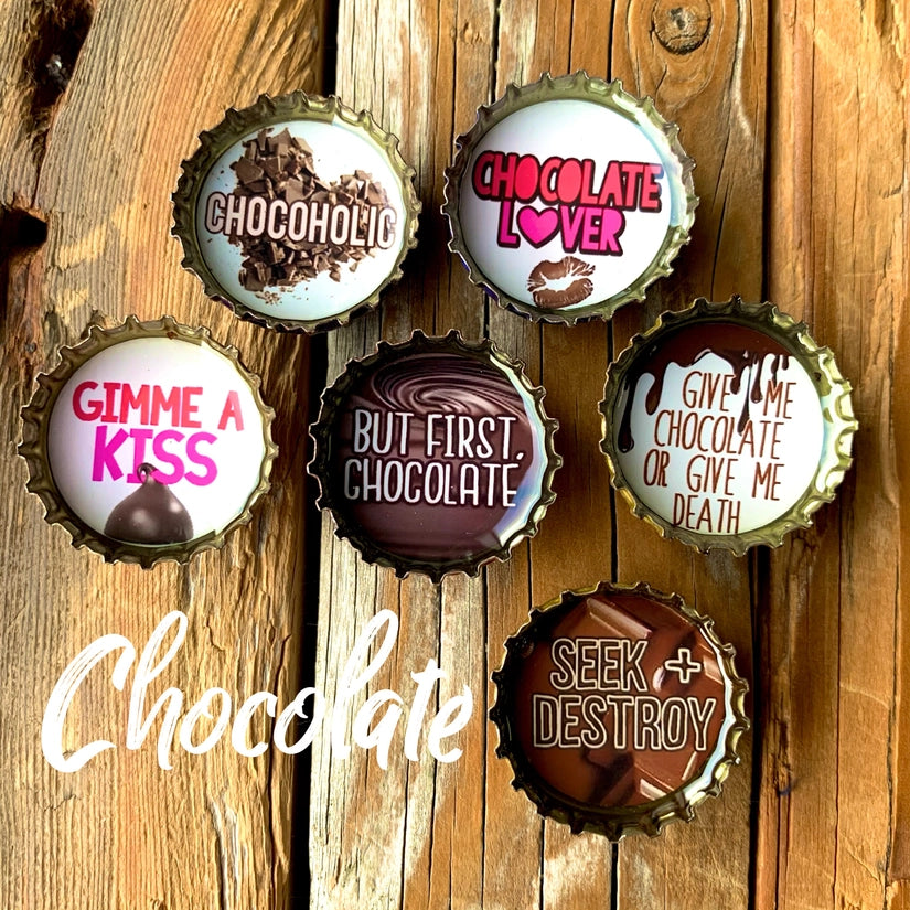 Set of 6 Chocolate Magnet Set