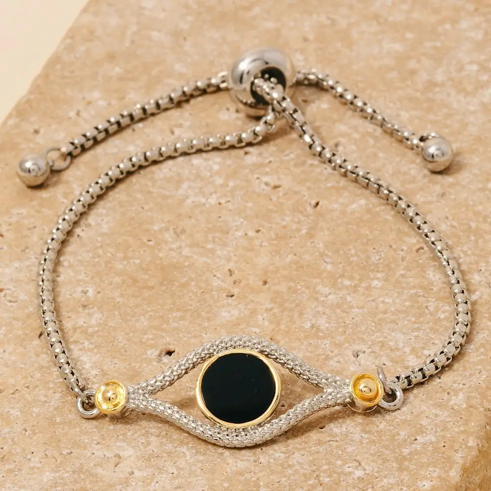 Gold Dipped Evil Eye Bracelet