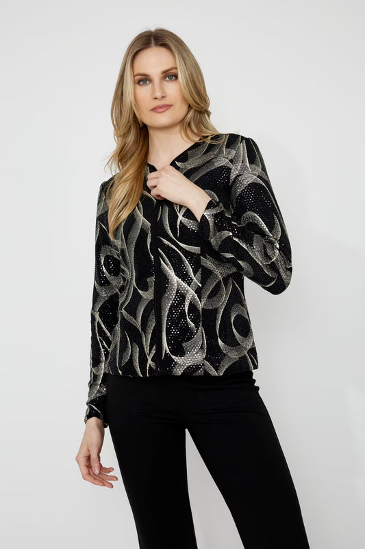 Compli K Black & Gold Blazer