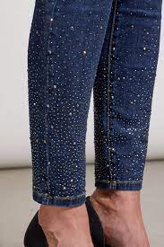 Tribal Audrey Pull On Pant W/ Rhinestone