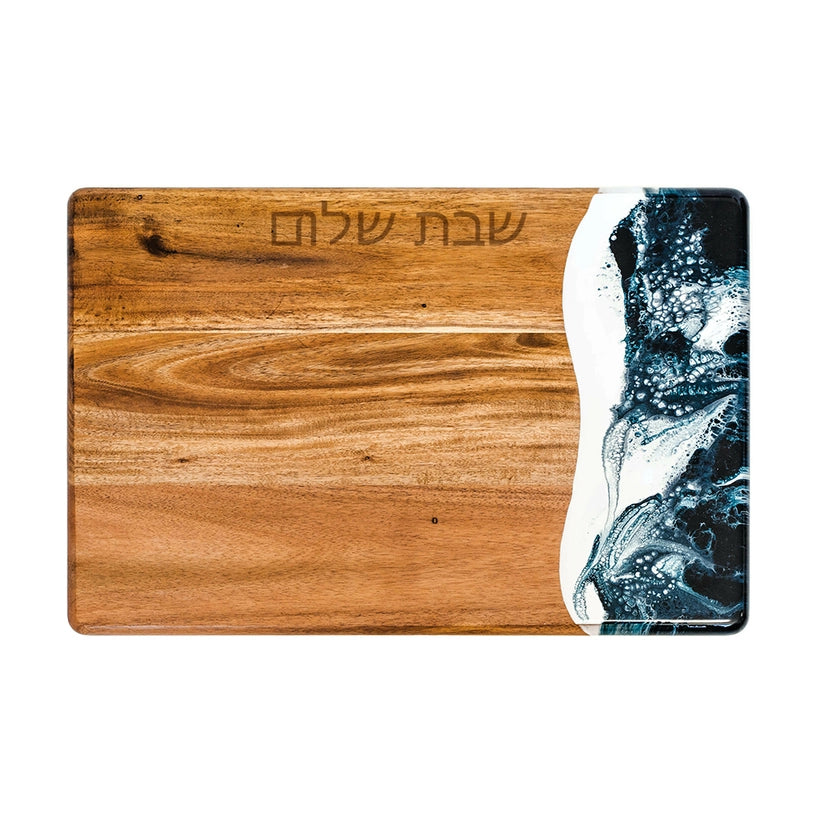 Challah Board Wood and Resin Handmade