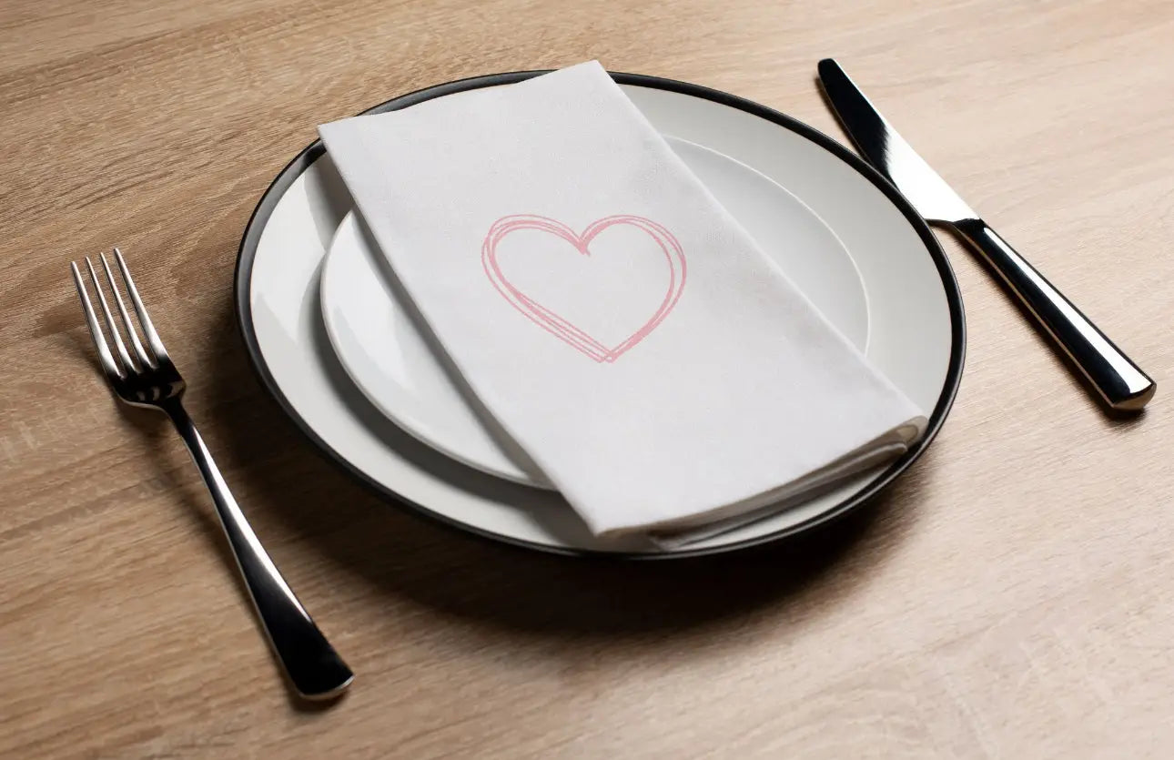 Guest Towels/Napkins - Heart Doodle