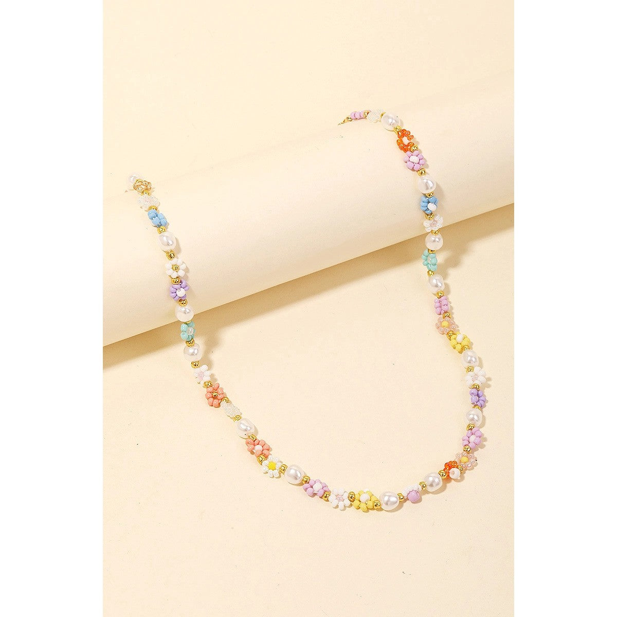 Flowers & Pearls Necklace