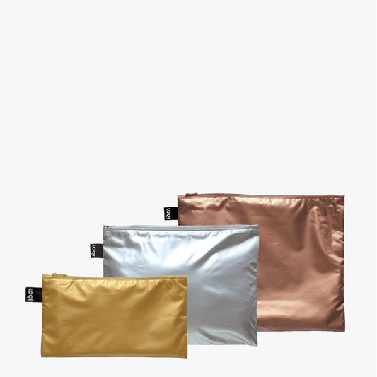 Loqi Zip Pockets - Metallic
