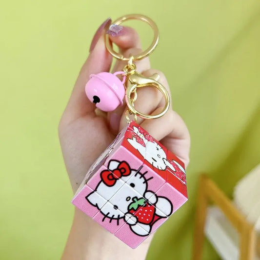 Hello Kitty Rubix Cube Keychain