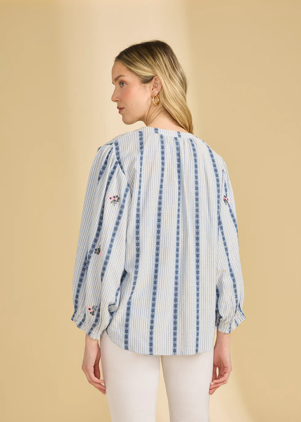 FDJ Embellished Striped Shirt