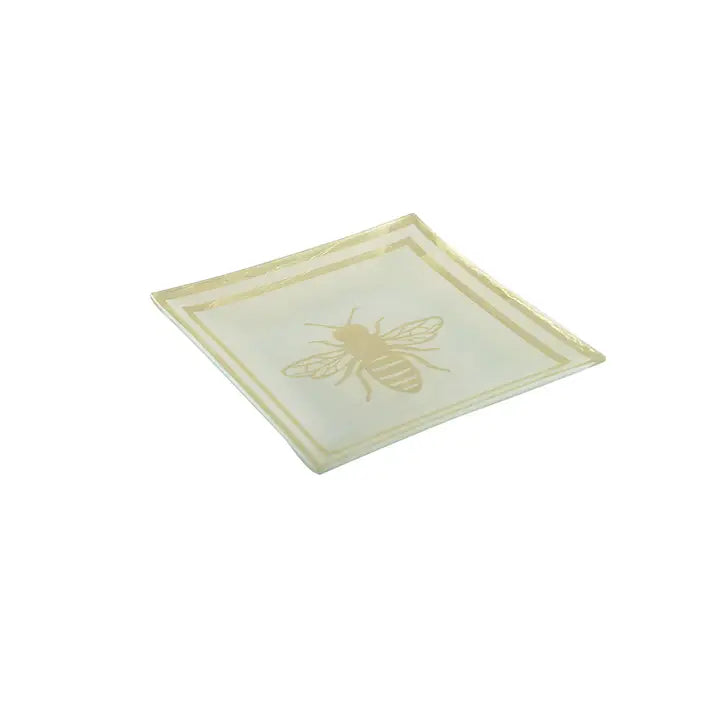 Glass Bee Plate Sm.