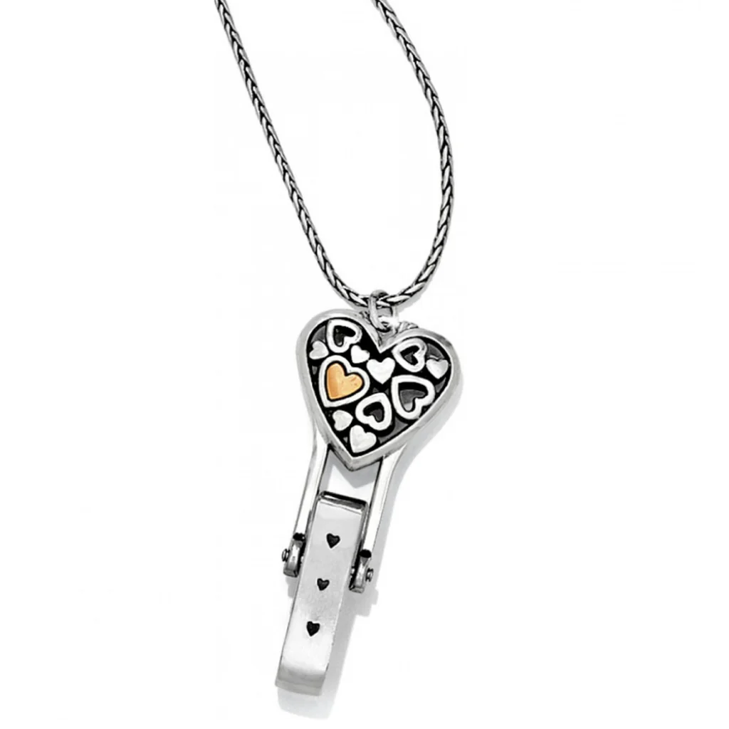 Brighton Floating Heart Badge Clip