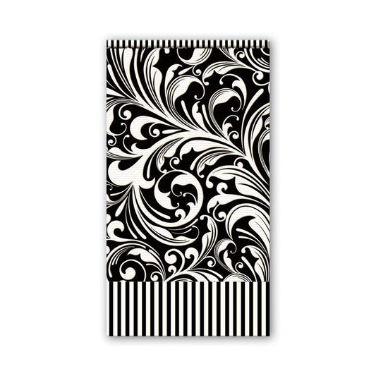 Michel Design Works Black Florentine Hostess Napkin