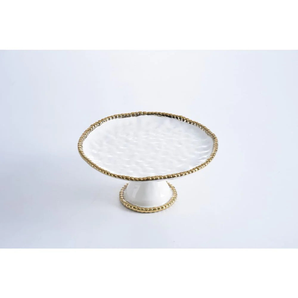 Pampa Bay Golden Salerno Round Cake Stand