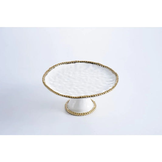 Pampa Bay Golden Salerno Round Cake Stand