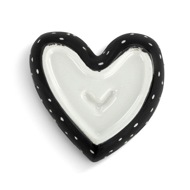 Ceramic Small Heart Red Dish