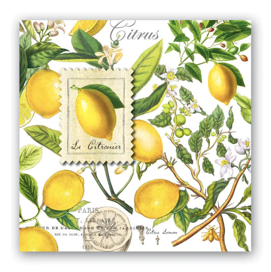 Michel Design Works Lemon Basil Hostess Napkin