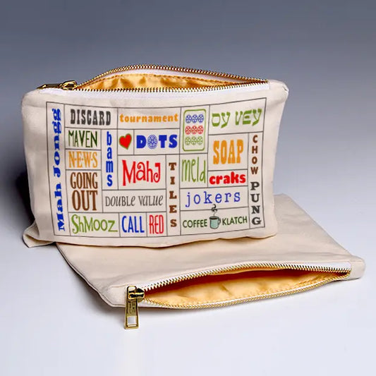 Mah Jongg Words Pouch Large