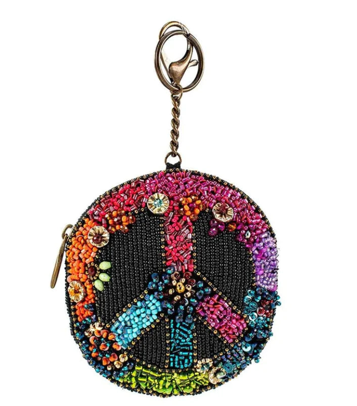 Mary Frances Make Peace Coin Purse