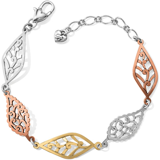 Brighton  Barbados Leaves Mix Metal Bracelet