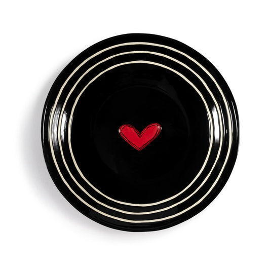 Ceramic Black & White Serving Bowl