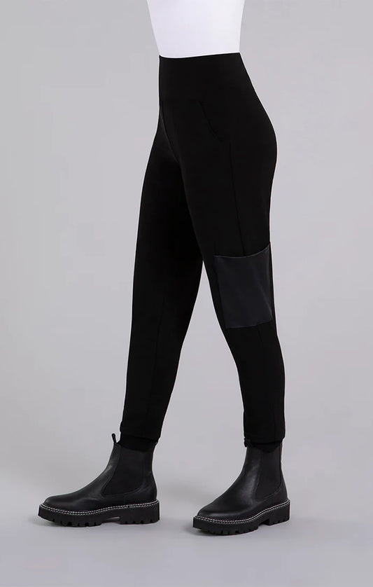 Sympli  Safari Pant with Faux Leather