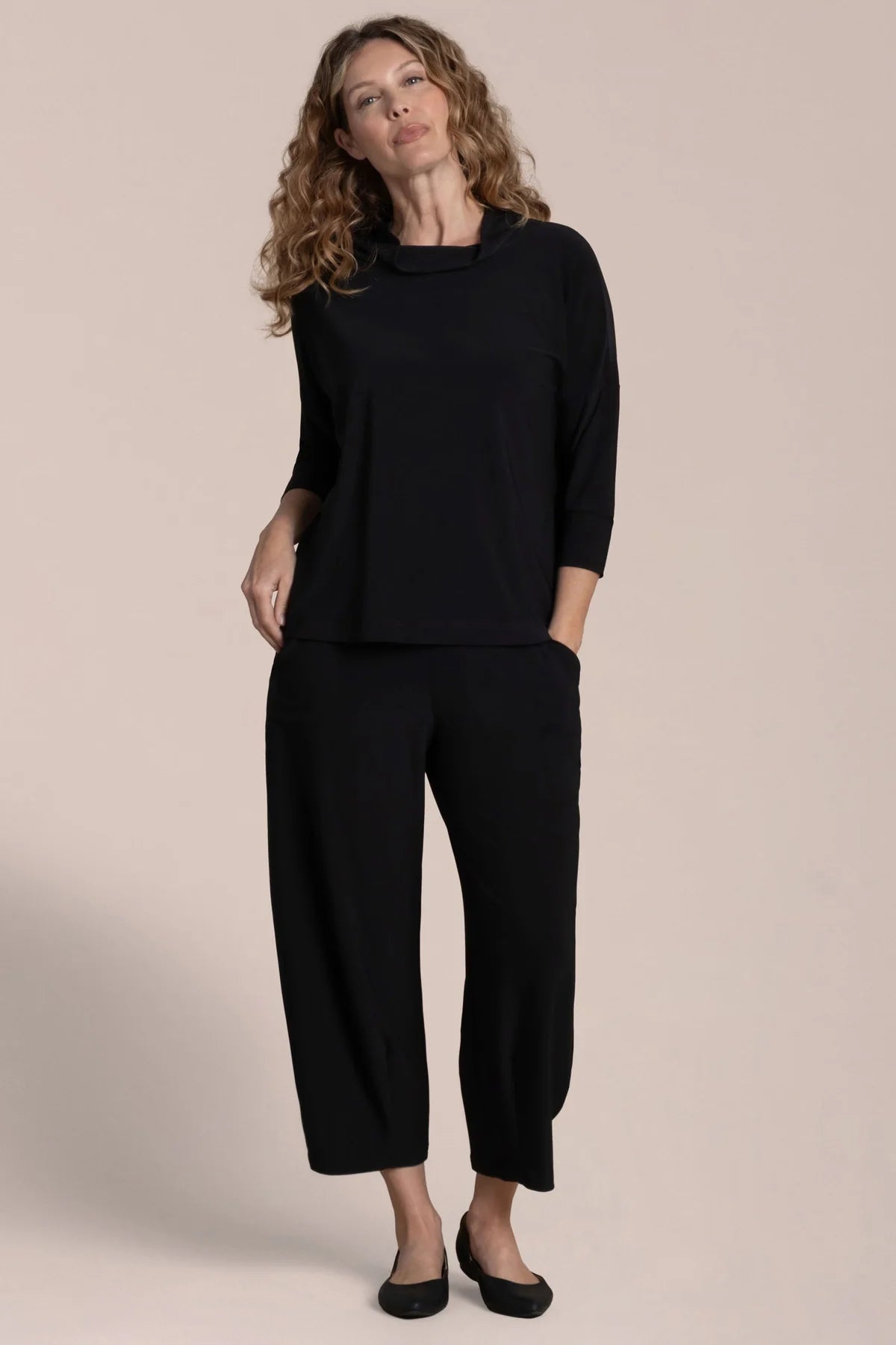 Sympli Slouch Sweatshirt, 3/4 Slv