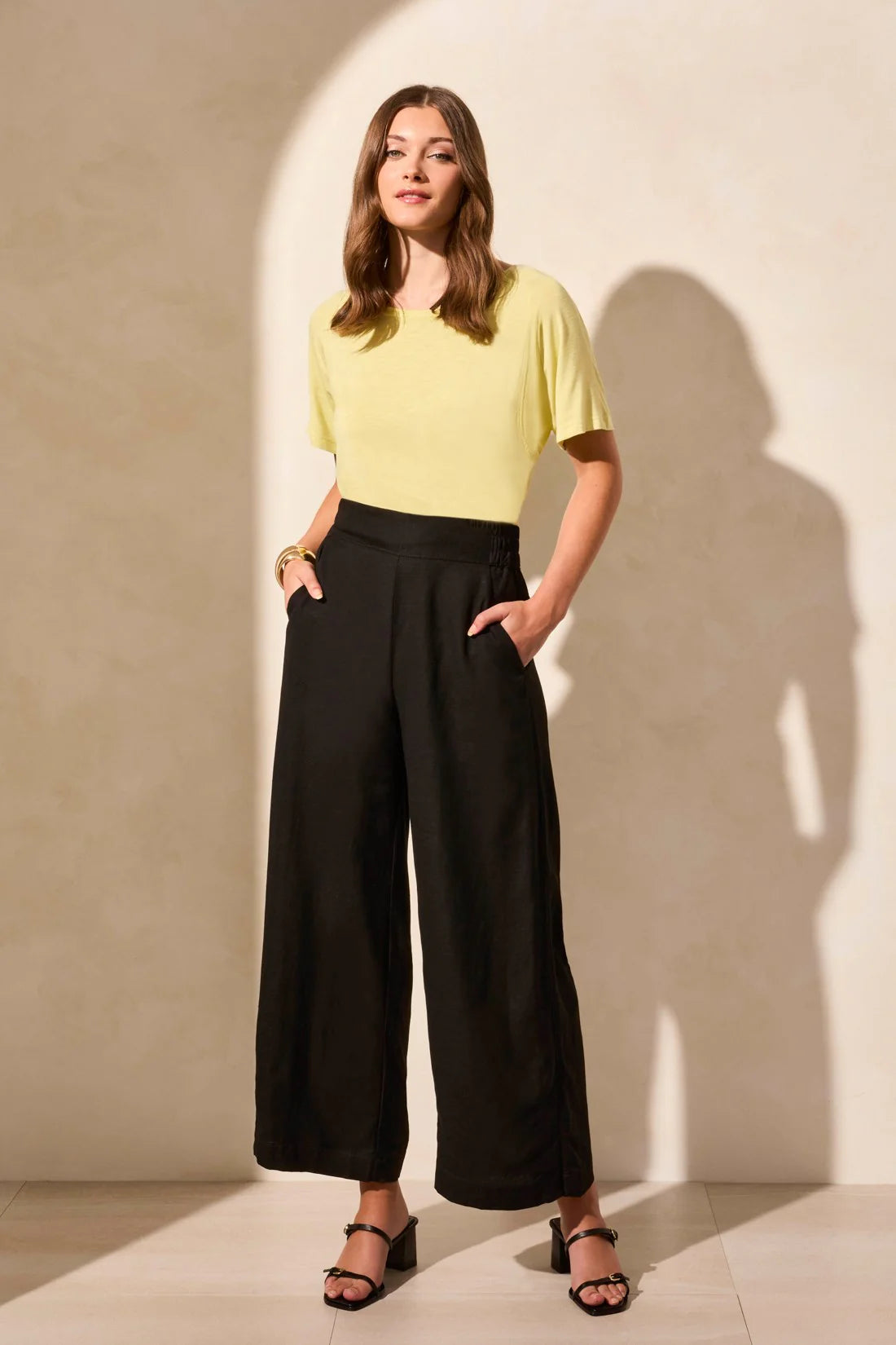 Tribal Pull On Ankle Pant W/ Hem Vent