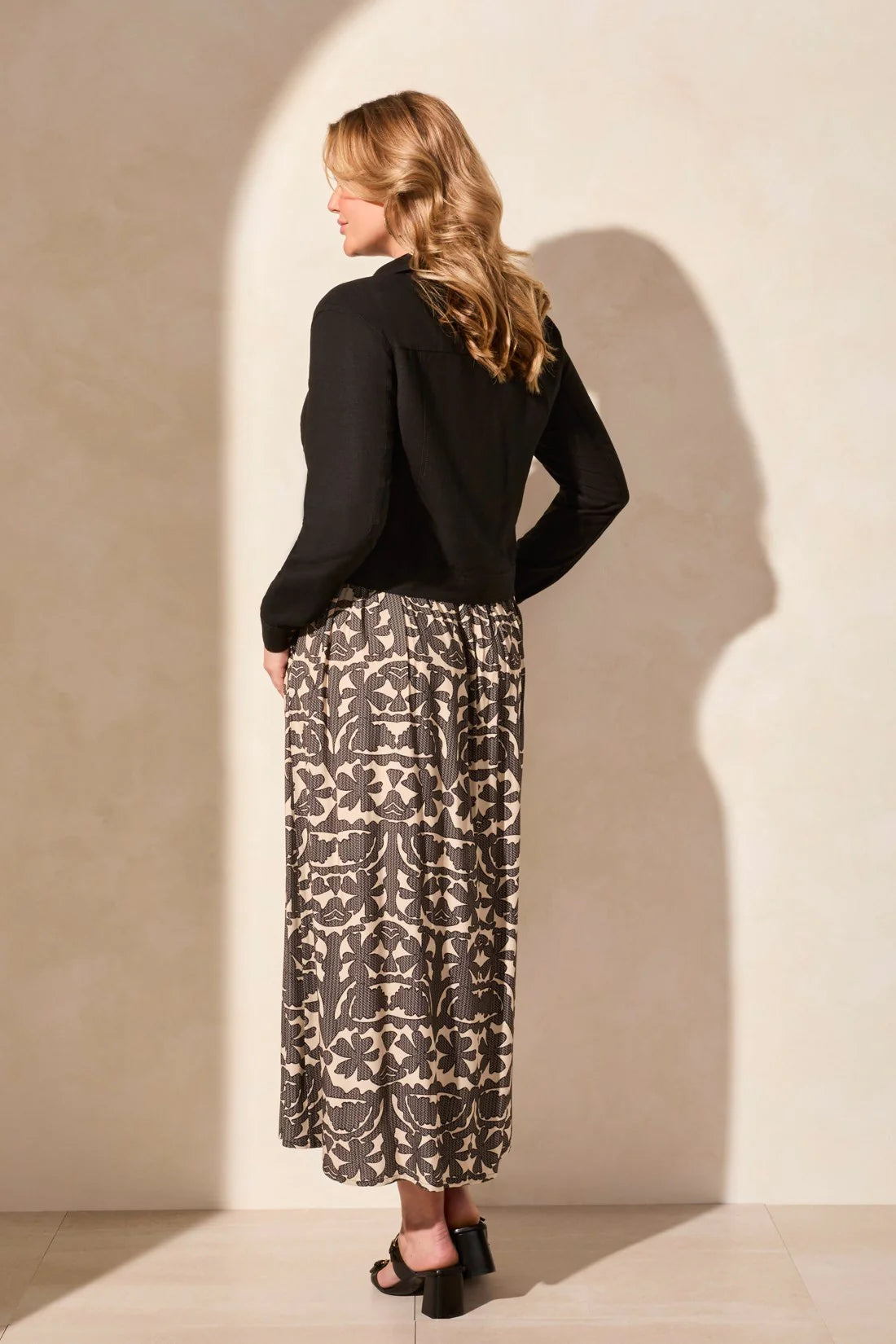 Tribal Long Sleeve Front Jacket W/ Chest Pockets