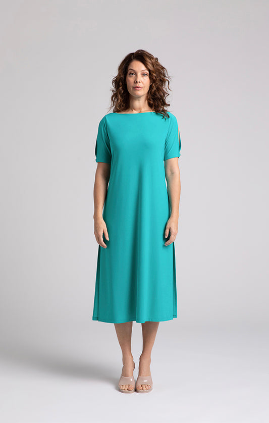 Sympli Boat Neck T-Shirt Dress, S/S