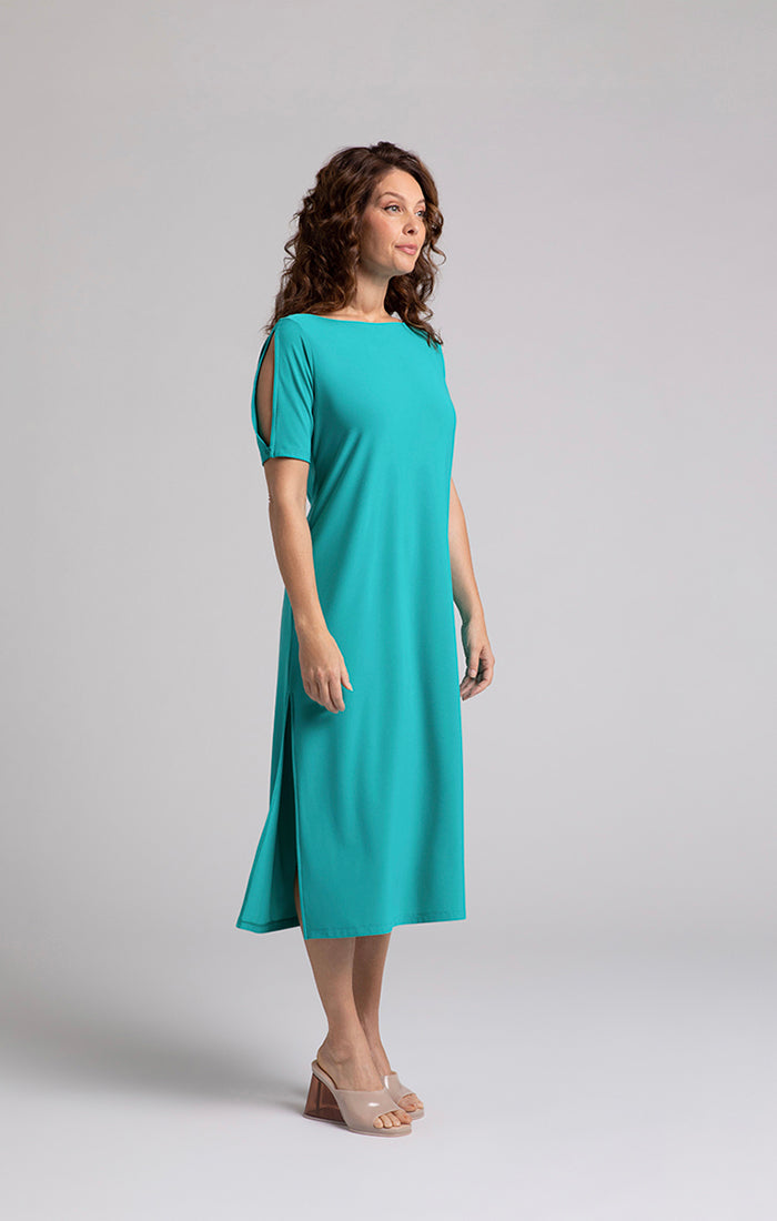 Sympli Boat Neck T-Shirt Dress, S/S