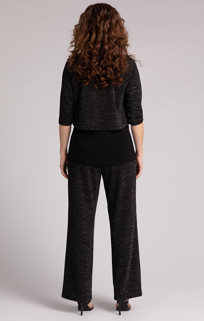 Sympli Classic Bolero Cardigan, Metallic Gold